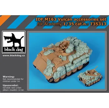 Plastikový model Blackdog 1/35 IDF M163 Vulcan accessories set (for Academy)