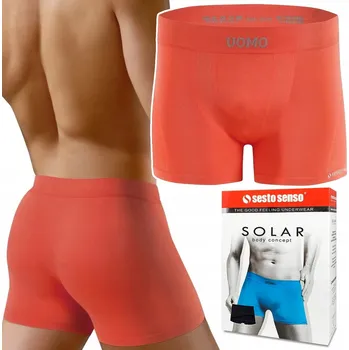 Pánská móda Pánské bezešvé boxerky SESTO SENSO SOLAR S/M