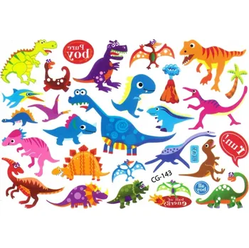 Odstranitelné tetování Tetování pro děti - Dinosauři (1 ks)