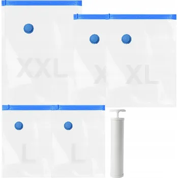 Povlečení SADA 2L 2XL 1XXL VAKUOVÉ PYTLE VELKÉ NA OBLEČENÍ POVLEČENÍ + PUMPIČKA