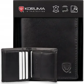 Peněženka Peněženka Koruma , přírodní kůže, černá - muž