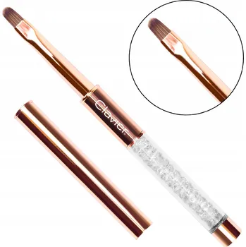 Kosmetický štětec Štětec na gel Clavier Zlatý 6mm