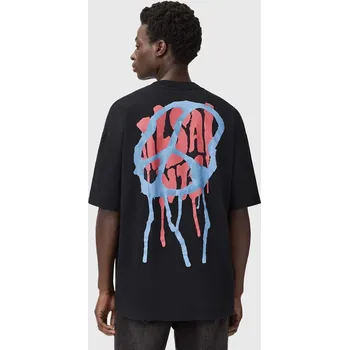 Pánské tričko Bavlněné tričko AllSaints M035PD černá 99X, vel. XL