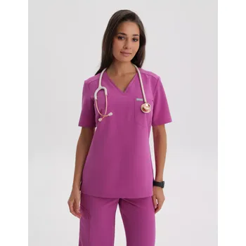 Zdravotnický oděv Lékařská Mikina Raya One Pocket - ELECTRIC PINK 0