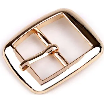 Kovová spona / opasková přezka, průvlek 20 mm - růžové zlato (10 ks)