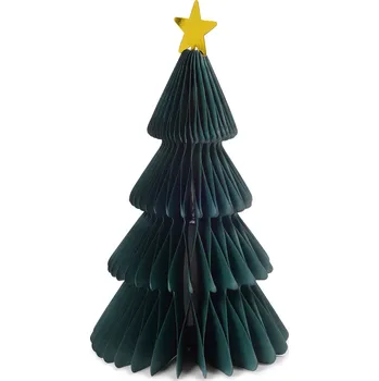 Vánoční stromek Tchibo 718202 Papírový stromek s LED 25 cm zelená