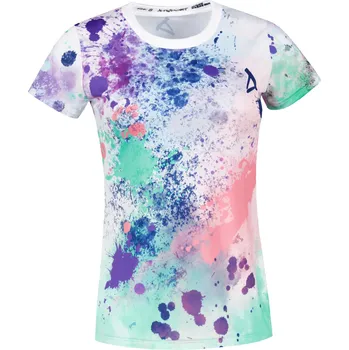 Dámské tričko Dámské funkční triko premium ALTISPORT VOJ/ALW055TR01 FIALOVÁ/ZELENÁ L