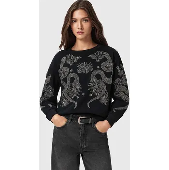 Dámský svetr Svetr AllSaints dámský, černá barva, W146JD 99X, vel. L