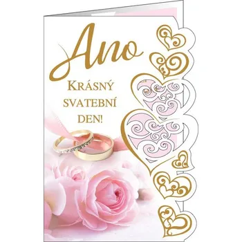 Svatební dekorace Gratulace svatba E2779 s textem Aria