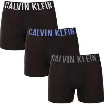 Boxerky 3PACK pánské boxerky Calvin Klein černé (NB3609A-ZDM) S NB3609A-ZDM Možnost vrácení zboží ZDARMA do 120 dnů!