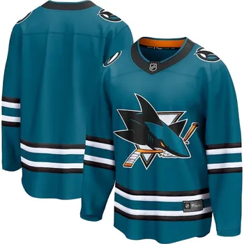 cyklistický dres Pánský dres San Jose Sharks NHL Breakaway Home Jersey Teal Velikost: L