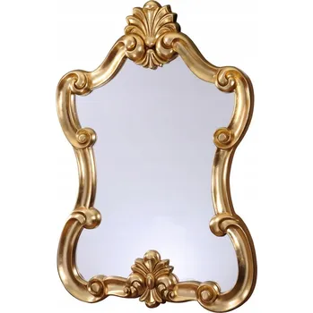 Zrcadlo Zrcadlo nástěnné obdélníkové rám dřevo 740 x 600 mm