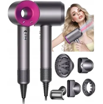 Fén Fén na vlasy 1600 W s ionizací, 3 rychlosti, difuzér