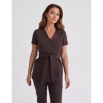 Zdravotnický oděv Lékařská Mikina na zavázání Auri - ESPRESSO 0