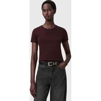 Pánské tričko Bavlněné tričko AllSaints W285JC burgundské 83X, vel. M