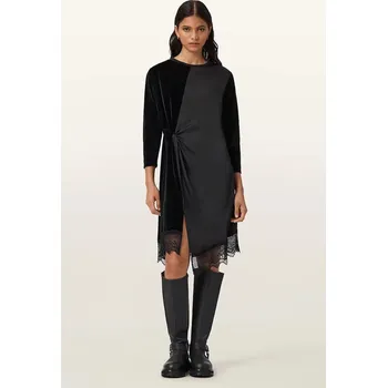 Dámské šaty Velurové šaty AllSaints W211DD černá 99X, vel. 34