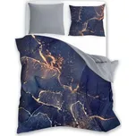 FARO Povlečení bavlněný satén Minerál Blue Bavlna - Satén, 140/200, 70/90 cm