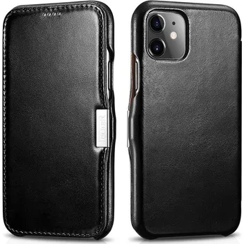 Pouzdro na mobilní telefon iCarer Knížkové pouzdro pro iPhone 11 - iCarer, Vintage Black