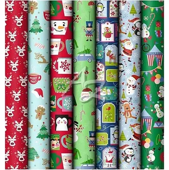 Balící papír MFP dárkový papír 200x70cm/1ks role vánoční dětský mix motivů č.9