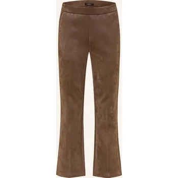 Dámské kalhoty Opus Dámské 7/8 Kalhoty Elvina V Koženém Vzhledu, tmavě...