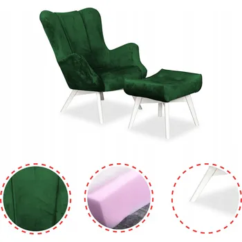 Křeslo Křeslo ušák Family Meble zelené