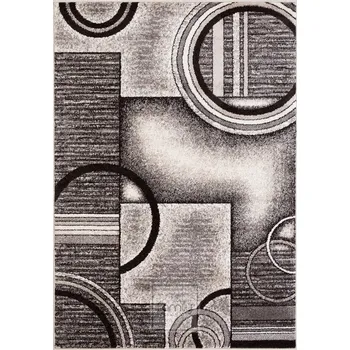 Koberec Koberec do obýváku KRUHY 06 N Šedý PANAMERO 80x150