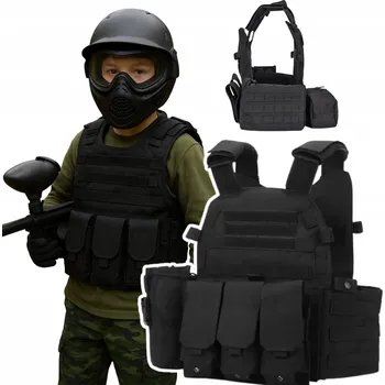 Karnevalový kostým TAKTIKA VESTA VOJENSKÁ PRO DĚTI KOSTÝM VOJÁKA PRO PAINTBALL