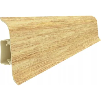 soklová lišta Lišta Vilo PVC 2 x 55, délka 2 cm, dub