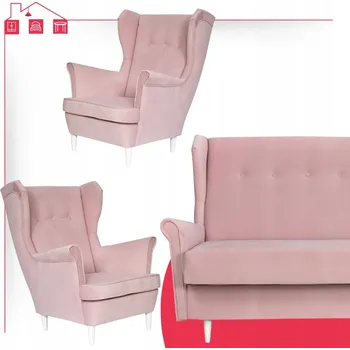 Sedací souprava Sedací souprava do obývacího pokoje pudrová růžová ARI Family Meble