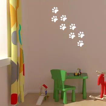 samolepka Sablio Samolepka na zeď: Psí stopy