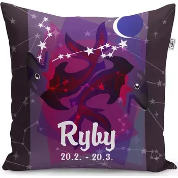 Polštář Sablio Polštář Ryby: 40x40 cm