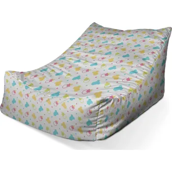 Sedací pytel Sablio Sedací vak Lounge Dudlíky a body - 80 x 95 x 50 cm