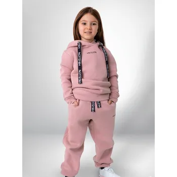 Dívčí mikina Dětská tepláková souprava VSB KIDS růžová, Velikost 158/164