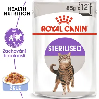 Krmivo pro kočku Royal Canin Royal Canin Sterilised Jelly kapsička pro kastrované kočky v želé 12 x 85 g