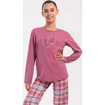 Vienetta Kids Dětské pyžamo dlouhé Charlotte: starorůžová 9 - 10