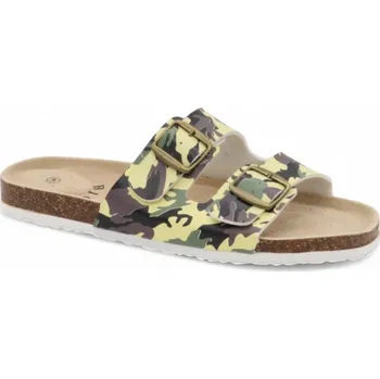 Dámské pantofle SAMLUX® Dámské korkové biopantofle 9022A yellow Barva: Khaki, Velikost: 40