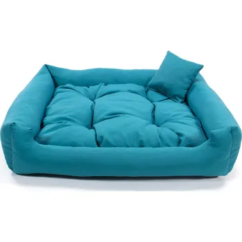 Pelíšek pro psa Vsepropejska Lux nadýchaný pelech pro psa Barva: Tyrkysová, Rozměr (cm): 55 x 45