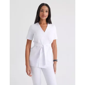 Zdravotnický oděv Lékařská Mikina na zavázání Auri - WHITE 0