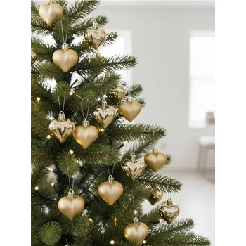 Vánoční dekorace Sinsay - Balení 16 vánočních koulí - zlatá - 327HF-GLD - 327HF-GLD-ONE