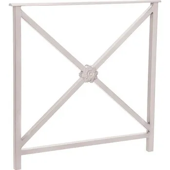 Zábradlí Procity Zábradlí Héritage, délka 800 mm, bez madel, jednoduchý kříž s růžicí, barva šedá RAL7044