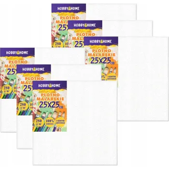 Malířské plátno MALÍŘSKÉ PLÁTNO PRO MALOVÁNÍ 25x25 cm PROFESIONÁLNÍ MALÍŘSKÉ PLÁTNO BAVLNĚNÉ