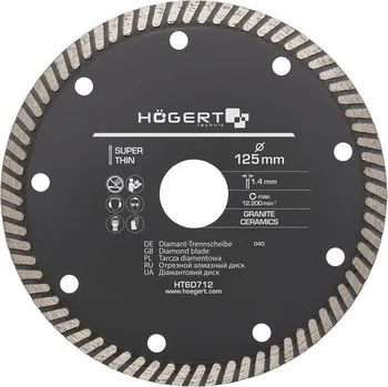 Řezný kotouč Diamantový kotouč Hoegert Technik HT6D711 115 x 22,2 mm