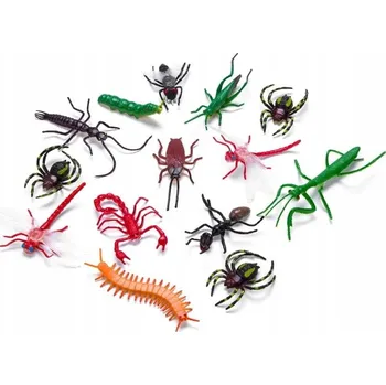 Figurka FAUNICA SADA 14 FIGURK NEUVĚŘITELNÝ HMYZ BROUCI ČERVI KOLEKCE FIGURKY