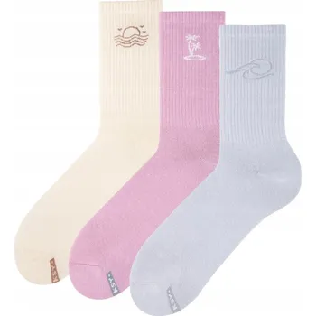 Pánské ponožky 3x Barevné Ponožky ZOOKSY Bavlněné Ponožky Pánské 41-46 Sada