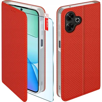 Pouzdro na mobilní telefon Flipové pouzdro KrainaGSM pro Xiaomi Redmi 13 červené