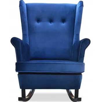 Křeslo Houpací křeslo ušák ARI, skandinávský styl, Family Meble, modrá/námořnická modř