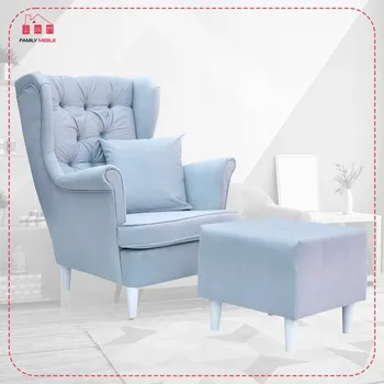 Křeslo Křeslo ušák Family Meble modré