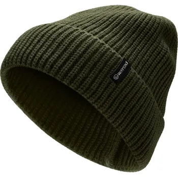 Čepice Baltic | Olivová žebrovaná pletená akrylová čepice - Waykins