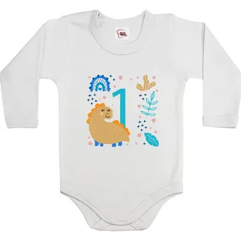 Kojenecký body Dětské body s volitelným věkem dinosaurus, Barva Bílá, Velikost 62 / 3-6m, Canvas Dětské body Bezvatriko.cz 3063