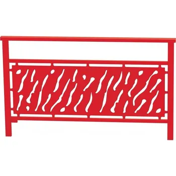 Zábradlí Procity Zábradlí Benátky, délka 1500 mm, vypalovaný motiv, barva červená RAL3020